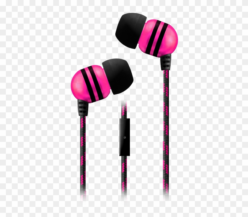 Stinger Cloth Cord Buds W/ Mic - Headphones Clipart