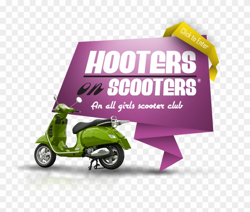 Copyright Hooters On Scooters® - Vespa Clipart #4365471