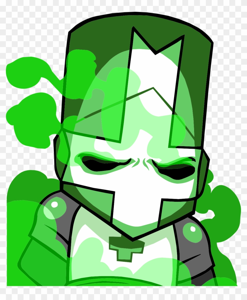 2 - Castle Crashers Character Green Clipart