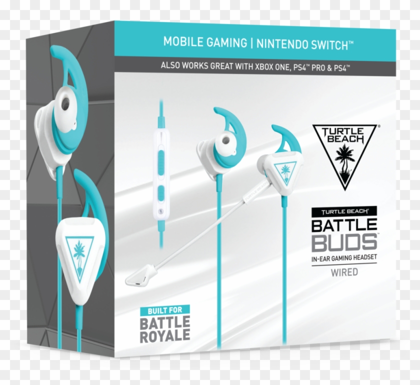 Turtle Beach Battle Buds In-ear Gaming Headset Include - Turtle Beach Battle Buds Clipart