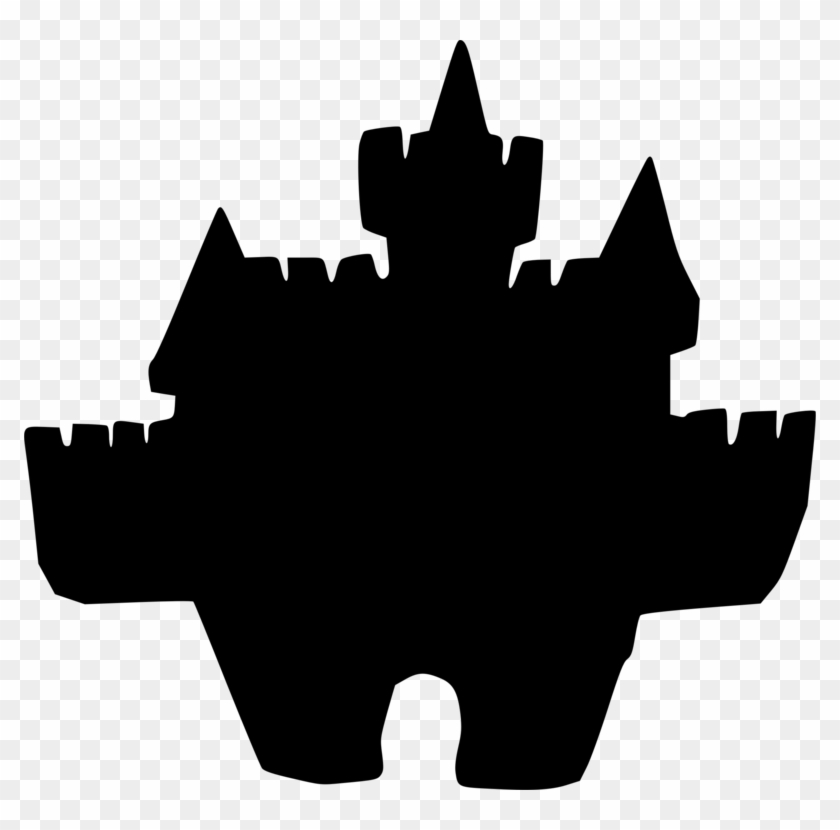 Castle Clip Stencil - Castelo Simples Desenho Png Transparent Png