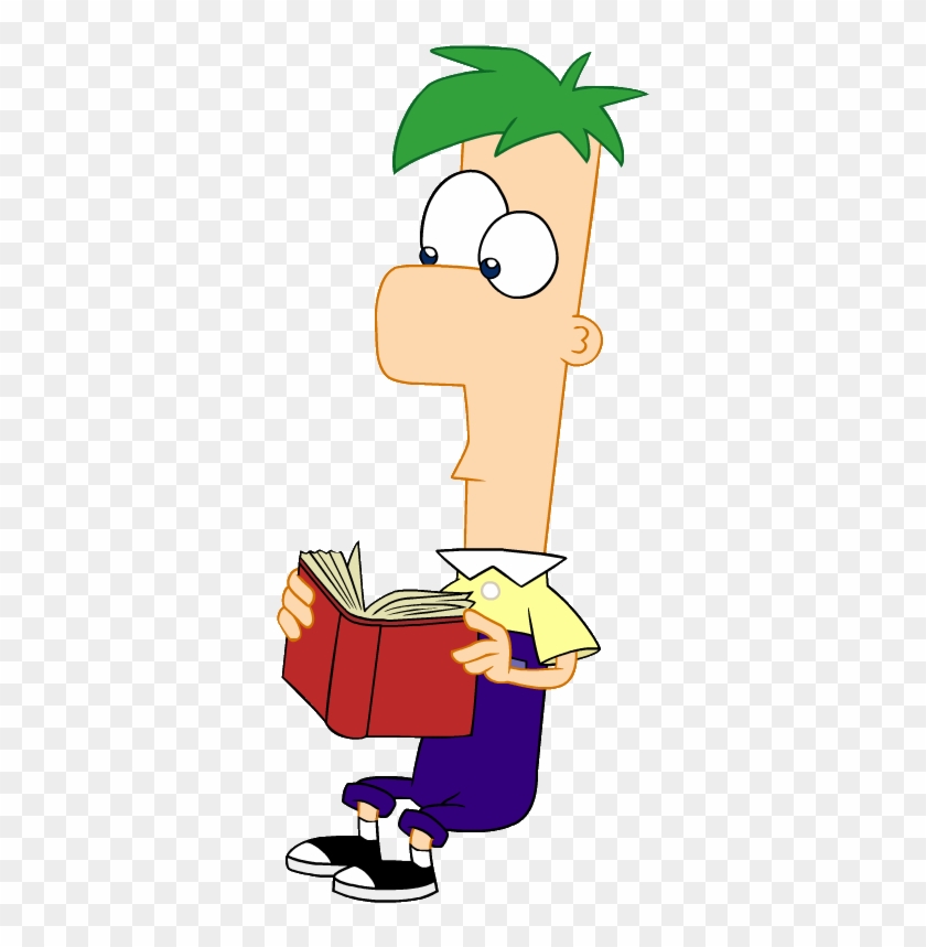 Pillado Por Ana De 6ºb Phineas And Ferb, Reading, Libros - Dibujos Animados Leyendo Png Clipart