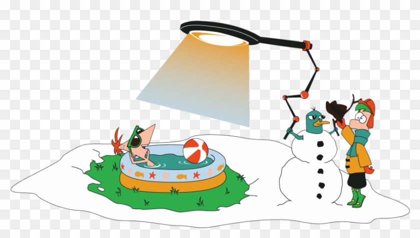 Phineas & Ferb Group Clipart - Cartoon - Png Download