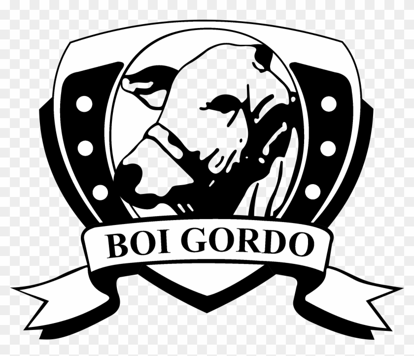 Boi Gordo Logo Black And White - Açougue Clipart