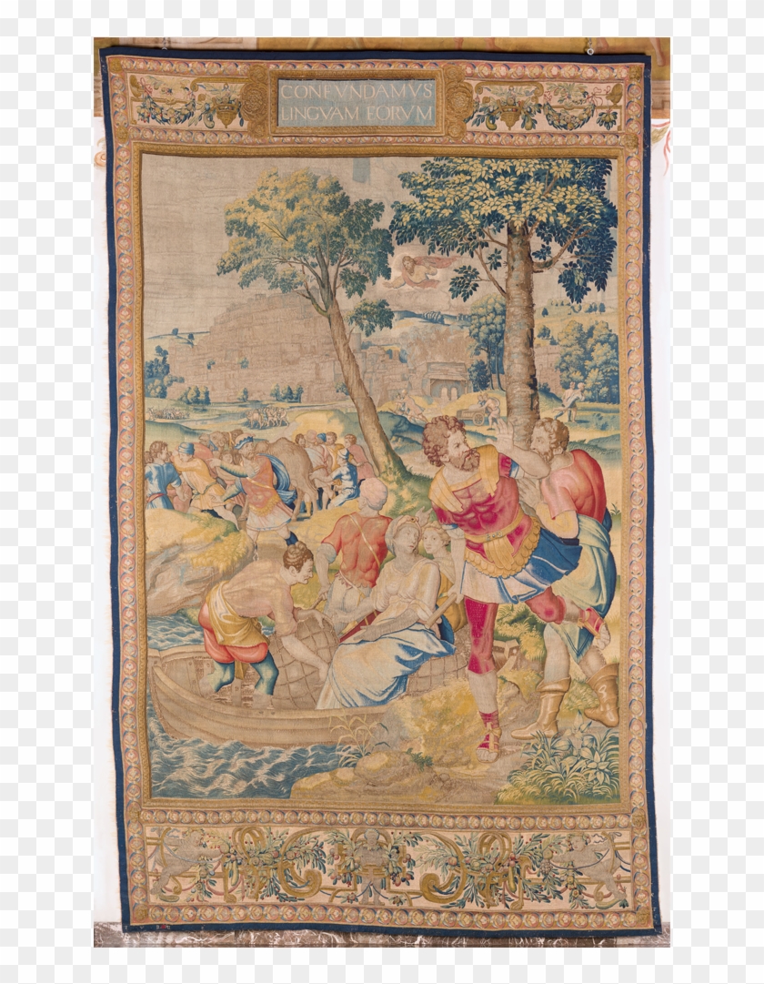 Jagiellonian Tapestry “the Confusion Of Tongues” From - Arrasy Wawelskie Clipart #4367876