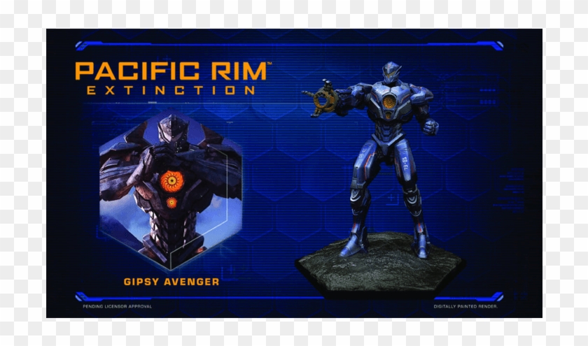 Pacific Rim Extinction Gipsy Danger Jaeger - Pacific Rim Uprising Hakuja Figure Clipart #4368396