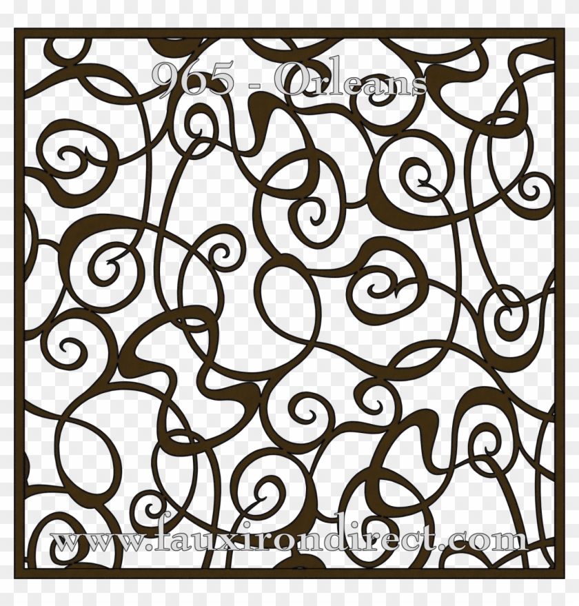 Faux Iron Elegance Designs - Circle Clipart