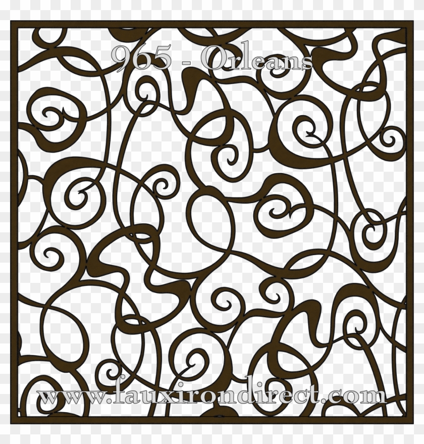 Faux Iron Elegance Designs - Circle Clipart #4368435