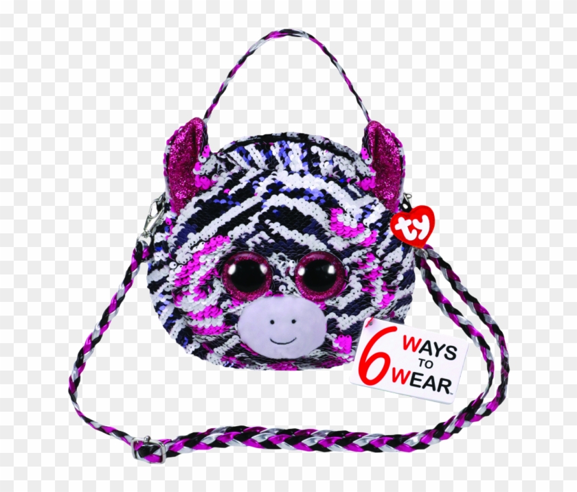 Zoey The Zebra 8” Flippable Handbag - Handbag Clipart