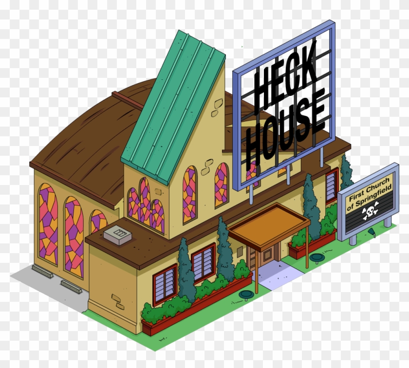Heck House, Heck House Tapped Out - Simpsons Church Clipart