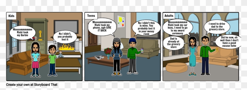 Siblings Be Like - Comics Clipart