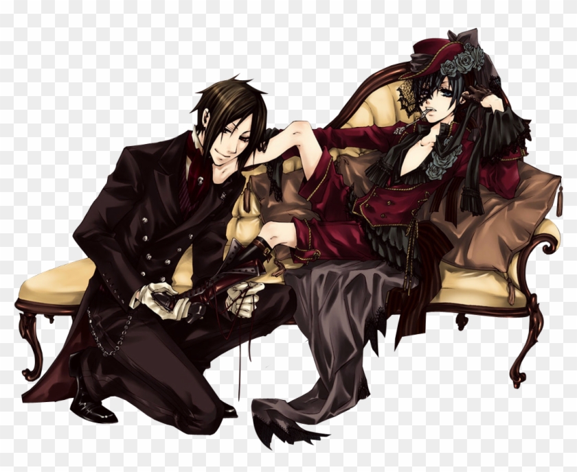 Ciel Phantomhive & Sebastian Michaelis Black Butler - Ciel Sebastian Michaelis Black Butler Clipart #4369563