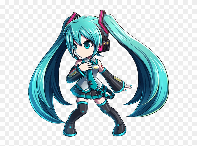 Miku In Her 4 Star Form, The Form You Receive - Brave Frontier Hatsune Miku Clipart