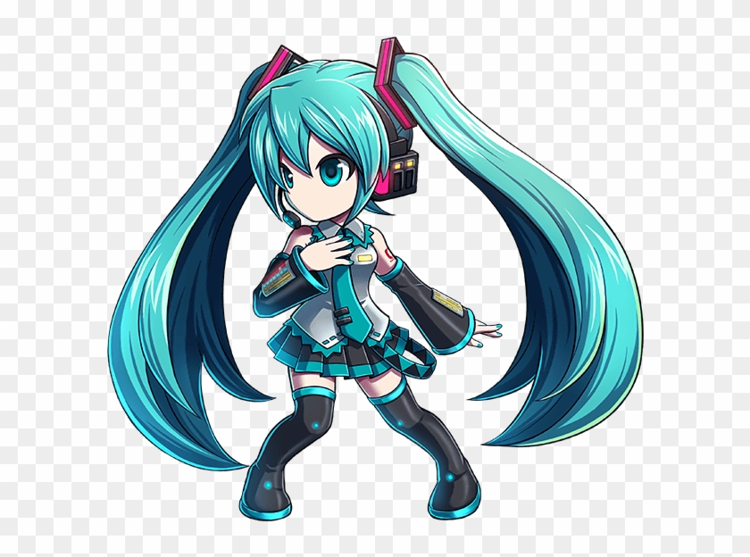 Miku In Her 4 Star Form, The Form You Receive - Brave Frontier Hatsune Miku Clipart #4369766