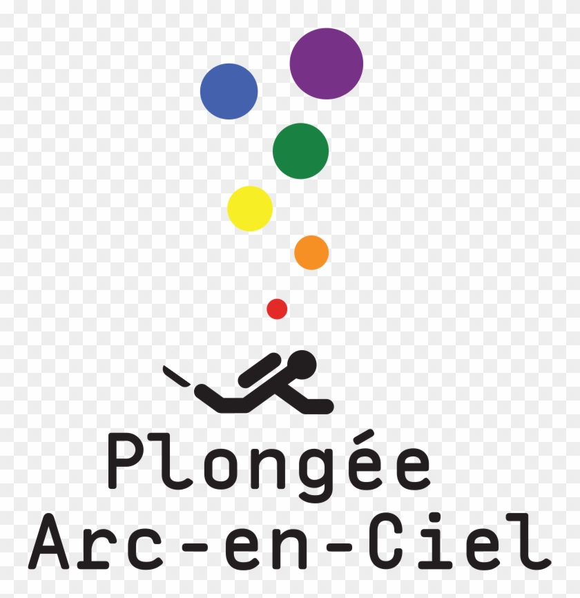 Plongée Arc En Ciel Logo - Circle Clipart