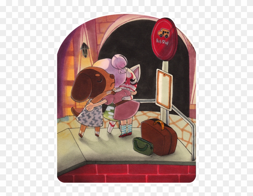 Bus Stop Animal Crossing - Animal Crossing Apollo X Villager Clipart
