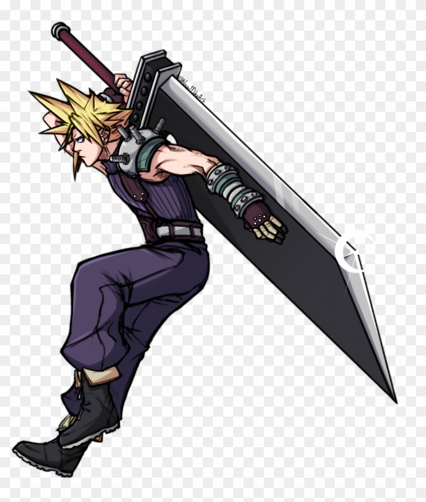 Cloud From Ff7 - Firearm Clipart #4370177