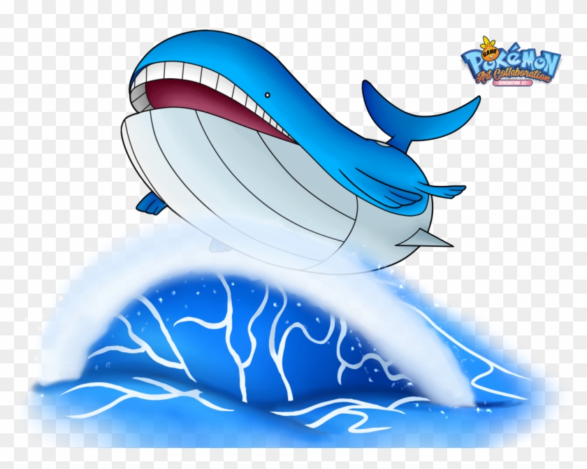 #321 Wailord Used Surf And Water Spout In Our Pokemon - Cartoon Clipart #4370258
