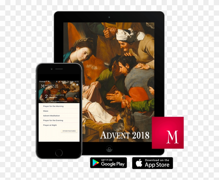 2018 Magnificat Advent Companion App Giveaway - Adoracion De Los Pastores Miguel Cabrera Clipart #4370366