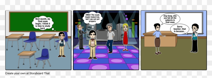 A Student That Never Implement His Word。 - Cartoon Clipart