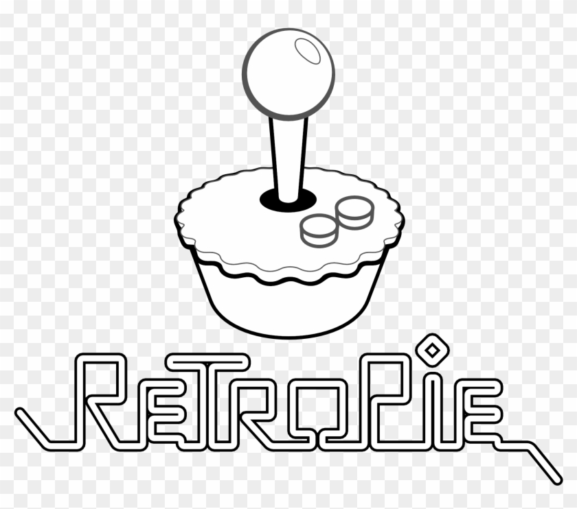 Logo Mod Bwa Copy - Retropie Logo Black And White Clipart #4371571