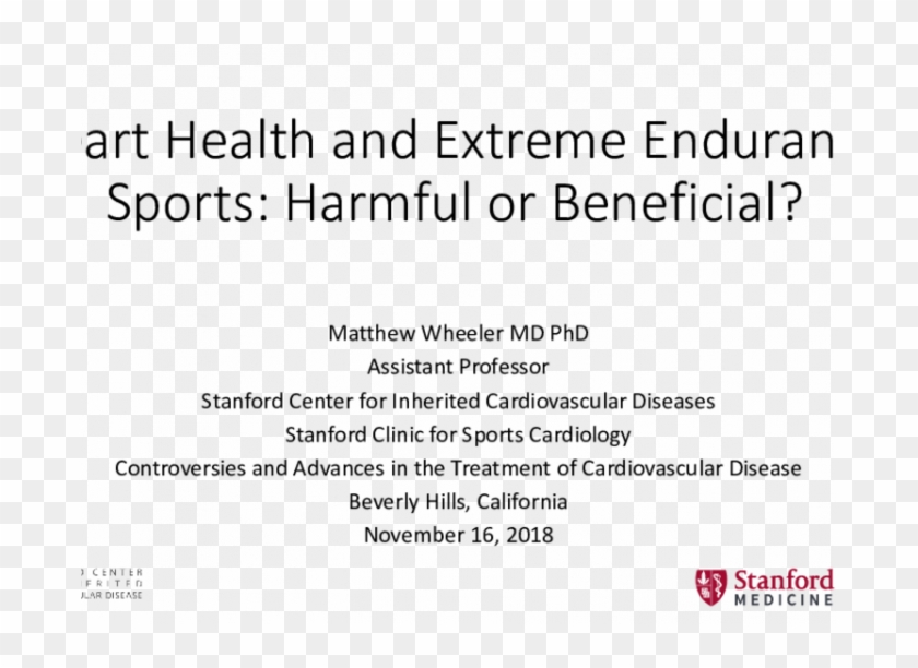 Heart Health And Extreme Endurance Sports - Stanford Hospital & Clinics Clipart