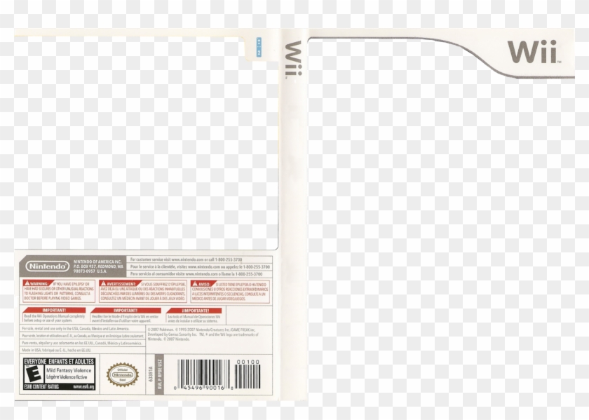 Nintendo Wii Cover Template Clipart #4372987