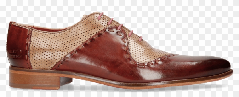 Oxford Shoes Toni 18 Brandy Perfo Corda - Leather Clipart