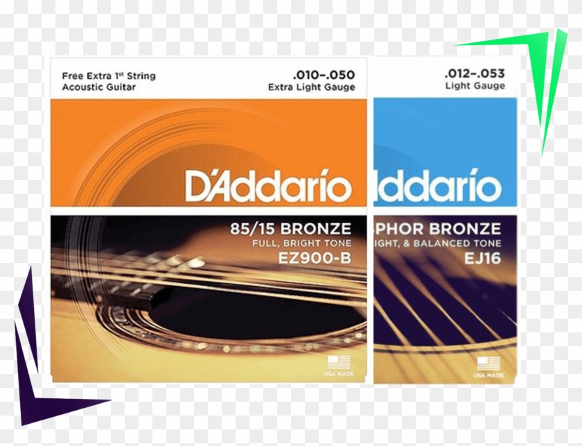 Corda De Violão - D Addario Acoustic Strings 10 50 Clipart #4373421