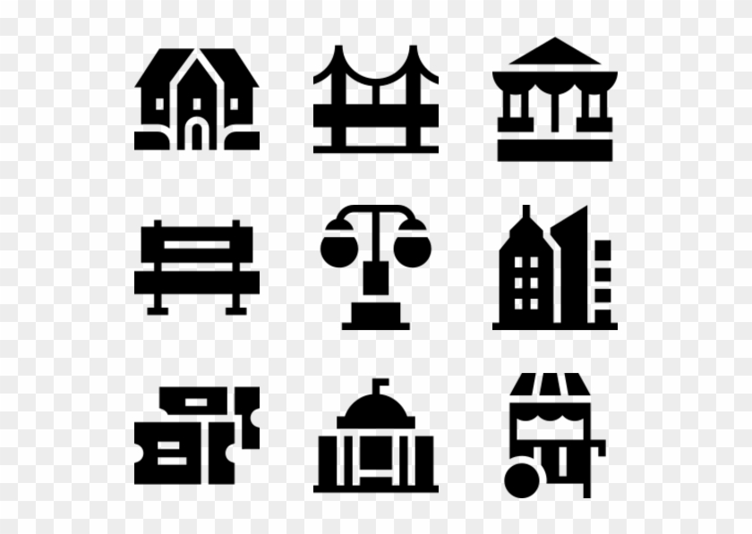 City - Transparent Background Travel Icons Clipart