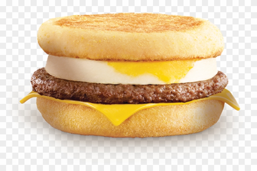 Sausage & Egg Mcmuffin® - Plain Burger With Egg Clipart #4374181