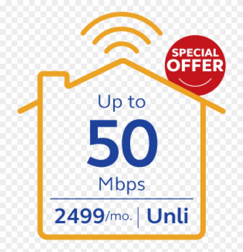 Globe At Home Plan 2499 Go Unli - Special Offer Clipart