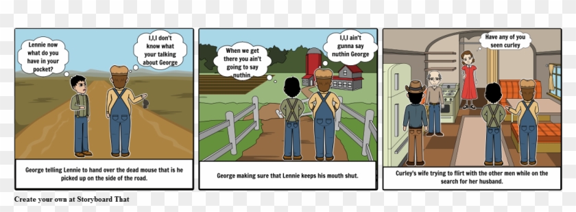 Of Mice An Men - Cartoon Clipart #4375023