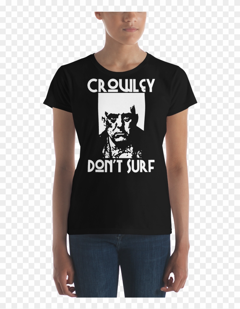 Crowley Don't Surf Women's Tee - French Bulldog Clipart #4375292