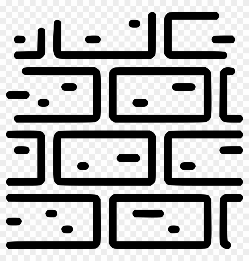 Stencil Svg Brick Wall - Brick Clipart #4376152