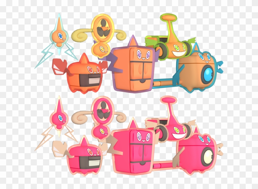 Rotom 3d Model Clipart