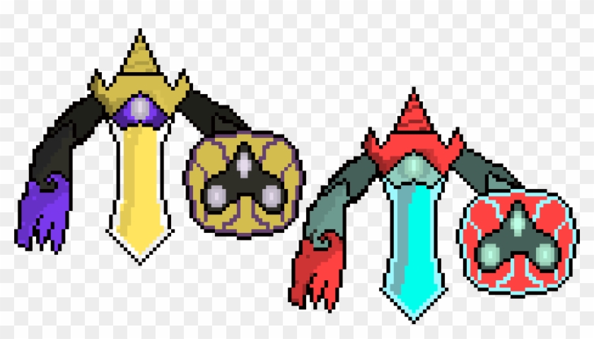 Aegislash And Rotom-aegislash Clipart #4376456