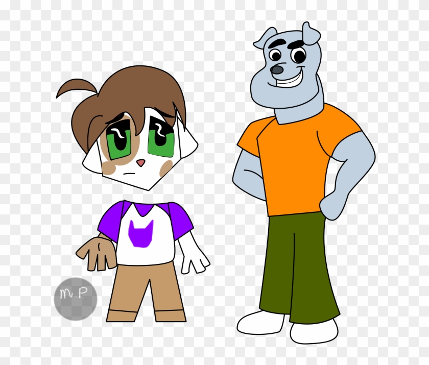 Andy & Brutus - Cartoon Clipart
