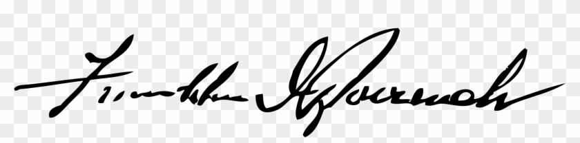Firma De Franklin Delano Roosevelt Firma - Franklin Delano Roosevelt Signature Clipart