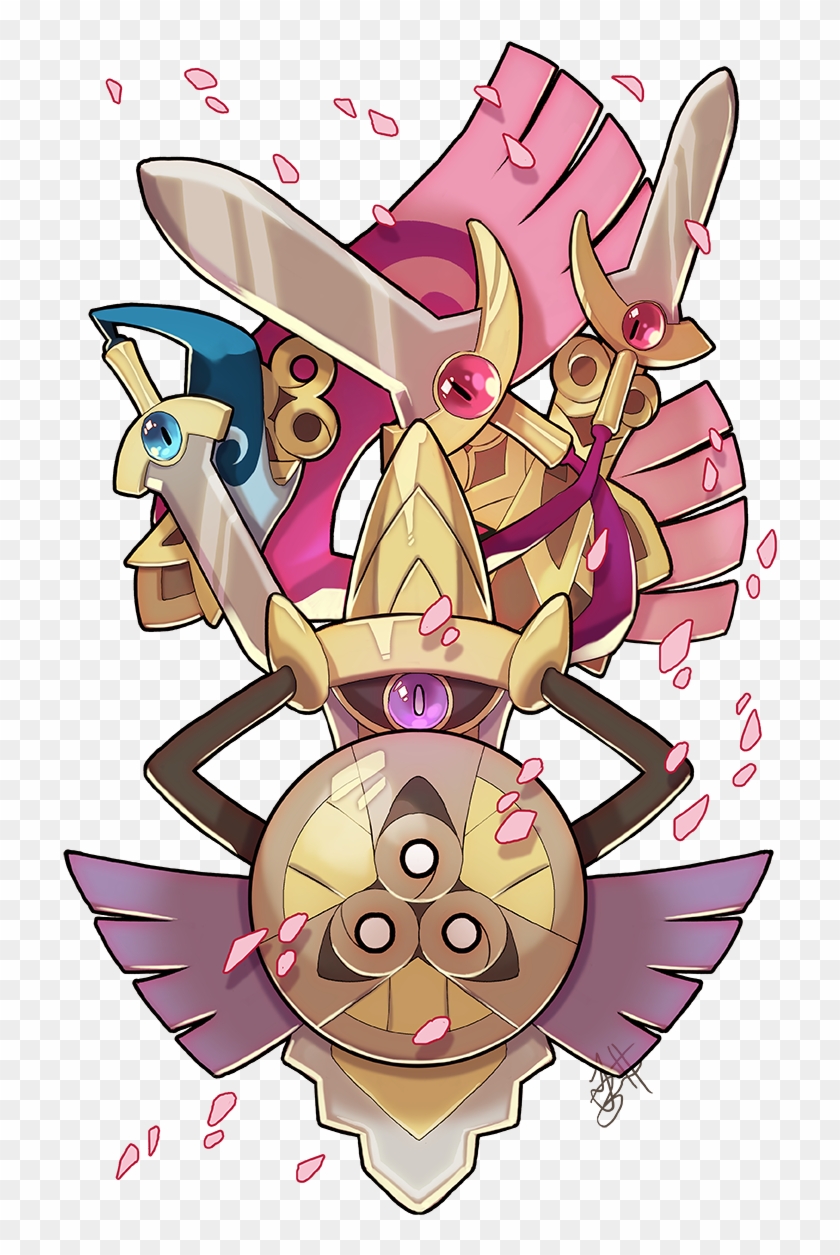Pin By Rotom Pokedex - Aegislash And Lucario Clipart #4376709
