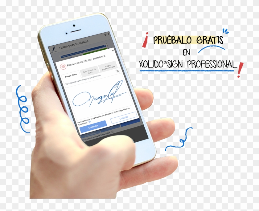 Firma Con Certificado Electrónico Más Firma Biométrica - Mobile Device Clipart #4376818