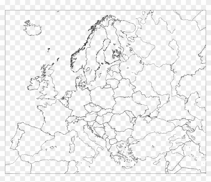 File Name Blank Europe Political Map - Europe Political Outline Map Clipart