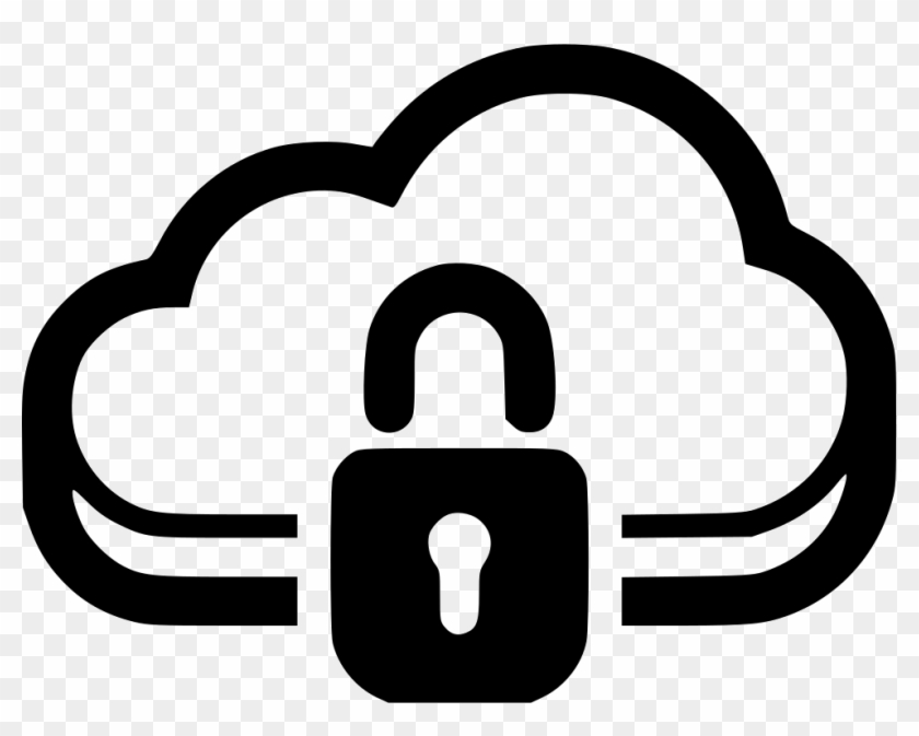Jpg Black And White Stock Cloud Encrypted Connection - Internet Safety Icon Clipart