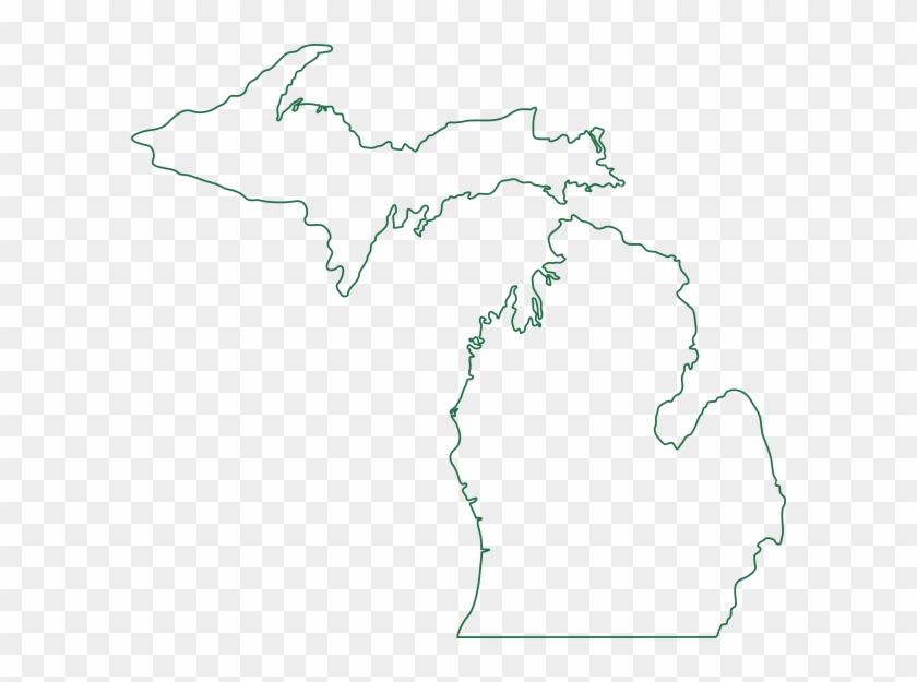 Michigan Map Clip - Map - Png Download #4378025