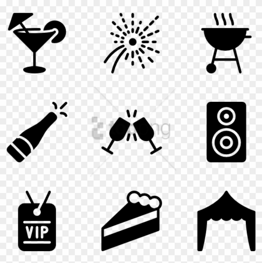 Free Png Party & Event 30 Icons Clipart