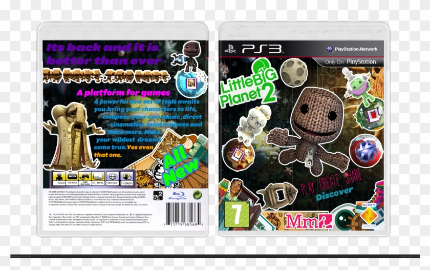 Little Big Planet 2 Box Cover - Little Big Planet 2 Clipart #4378119