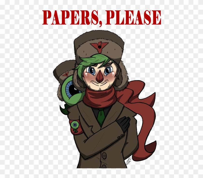 “papers, Please ” - Papers Please Little Potato Man Clipart