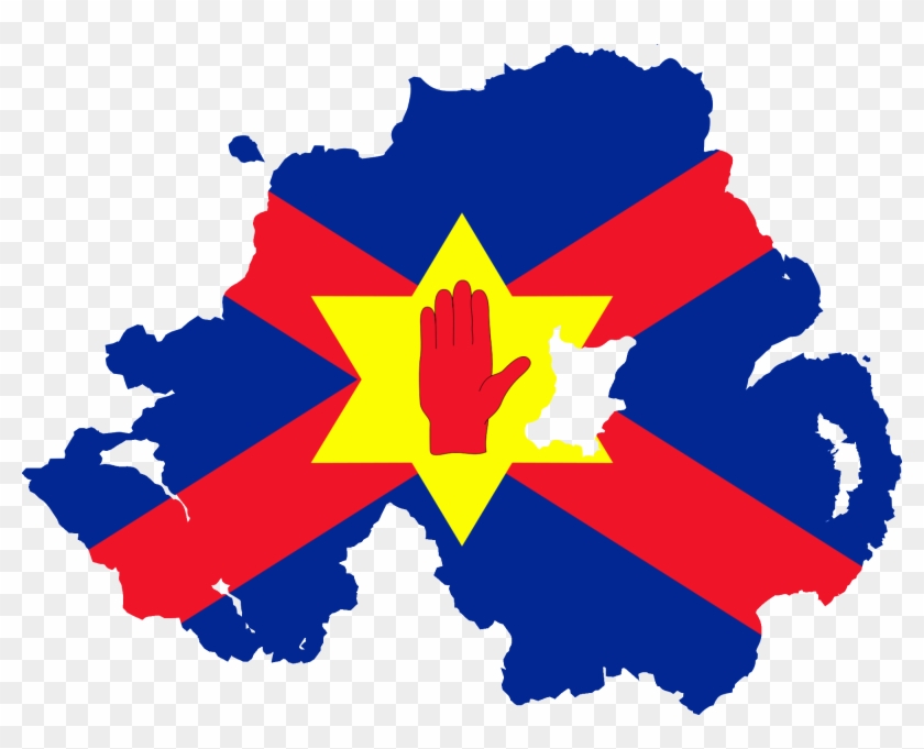 Flag Map Of Northern Ireland - Northern Ireland Constituency Map 2017 Clipart