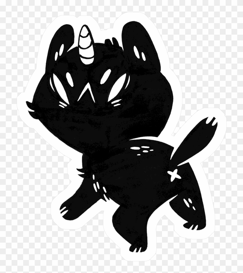 Butthole Cat Stickers - Illustration Clipart #4380440