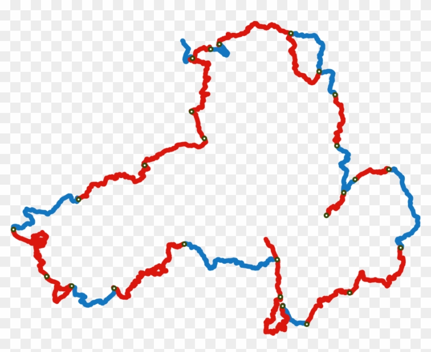 Map Of Northern Ireland Map Of The Ulster Way - Map Clipart #4380666